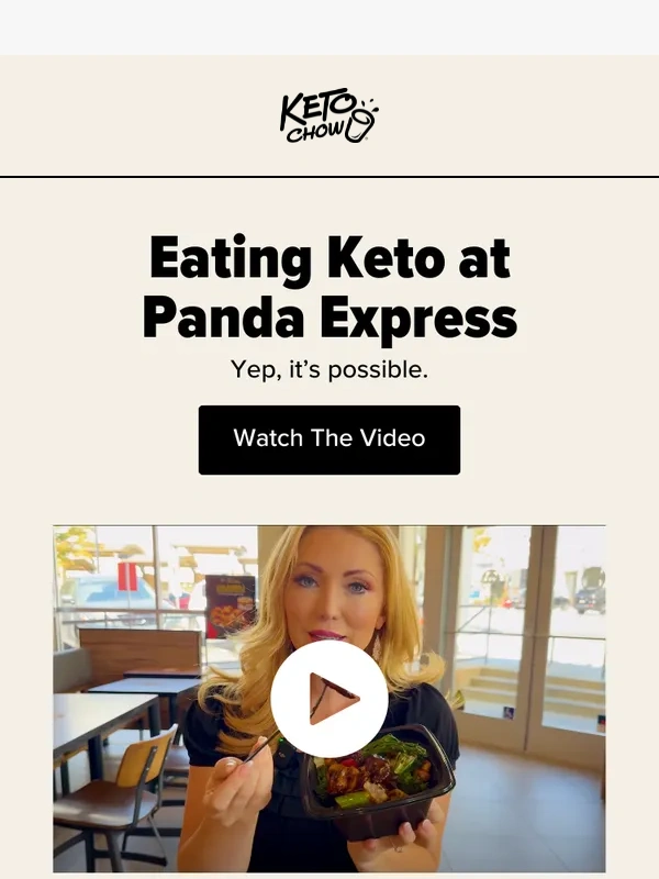 Keto Chow - Keto at a Chinese restaurant?
