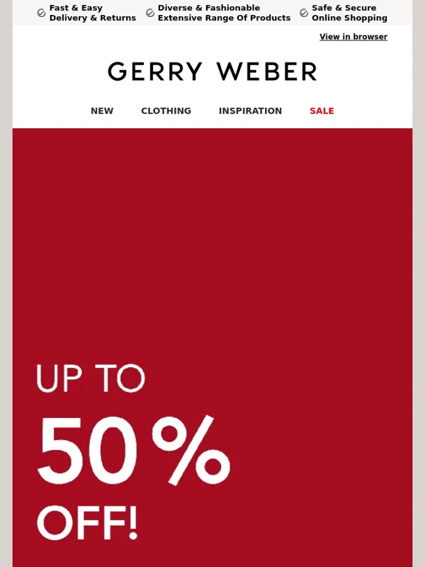 Gerry Weber - Now up to 50%!