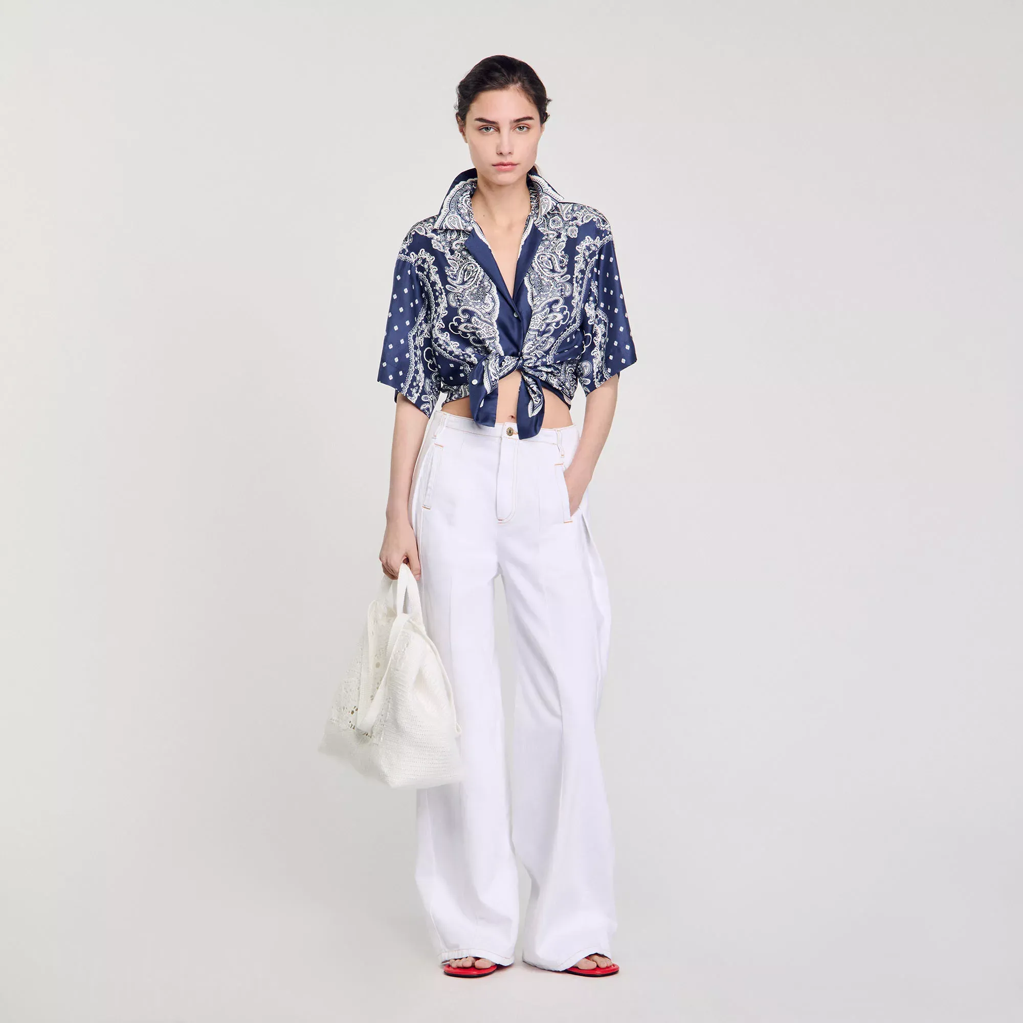 Sandro Bandana print shirt - female - XL