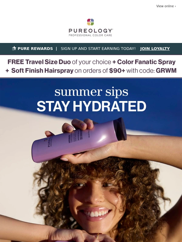 Pureology - ☀️? Dipping Into Summer - FREE Travel Sizes