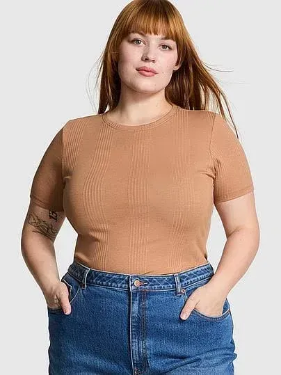 PINK Women's Multi Rib Tee