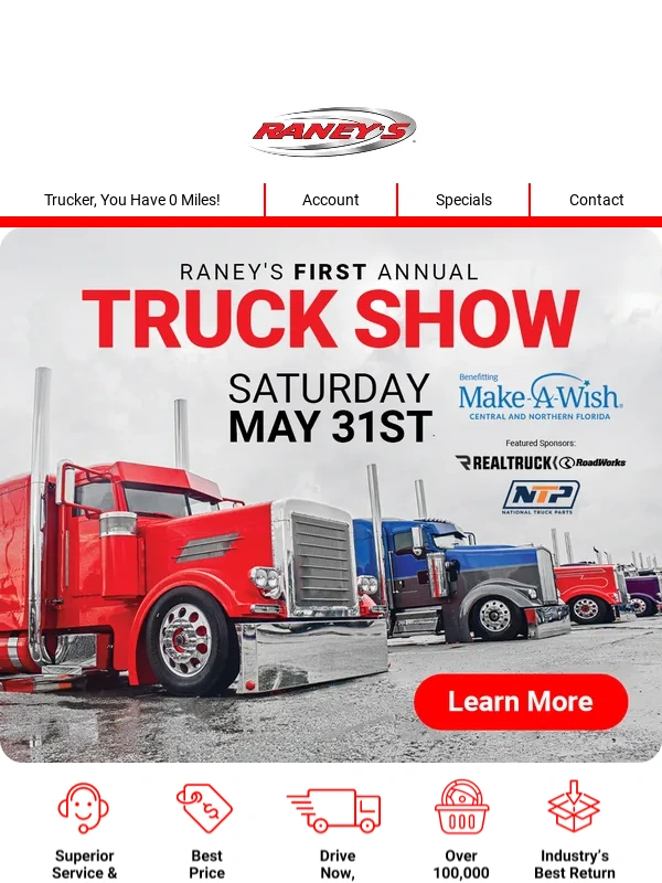 Raneys Truck Parts - 3 Days Only: 15% OFF RealWheels Products