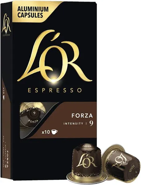 L'OR Espresso Forza Intensity 9 Nespresso Compatible Coffee Capsules