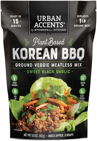 Urban Accents Plant Based Korean BBQ Meatless Mix