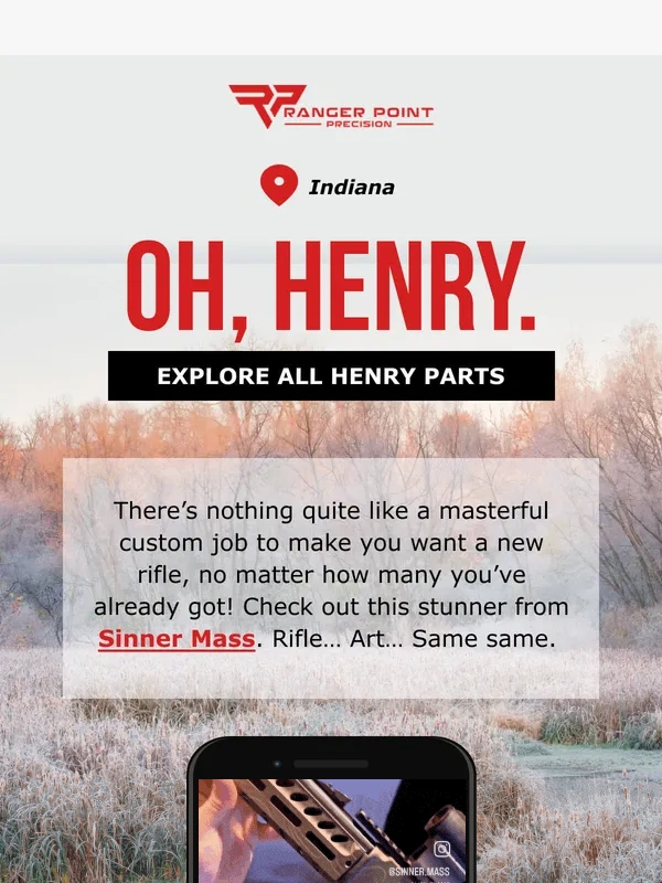 Ranger Point Precision - Henry x Sinner Mass = !