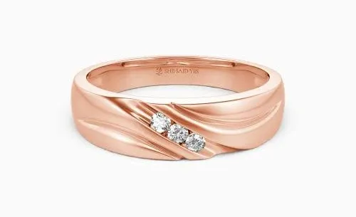 Streaming In Love Men's" Wedding Ring