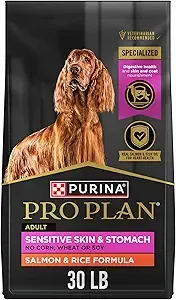 Purina Pro Plan Sensitive Skin and Stomach, Dry Dog Food 30 lb. Bag
