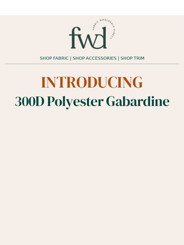 Fabric Wholesale Direct - Say hello to strength and style with our latest launch!