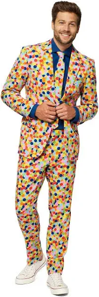 Confetteroni Men's Slim Fit Confetti Suit
