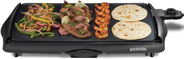Proctor Silex Black Nonstick Electric Griddle