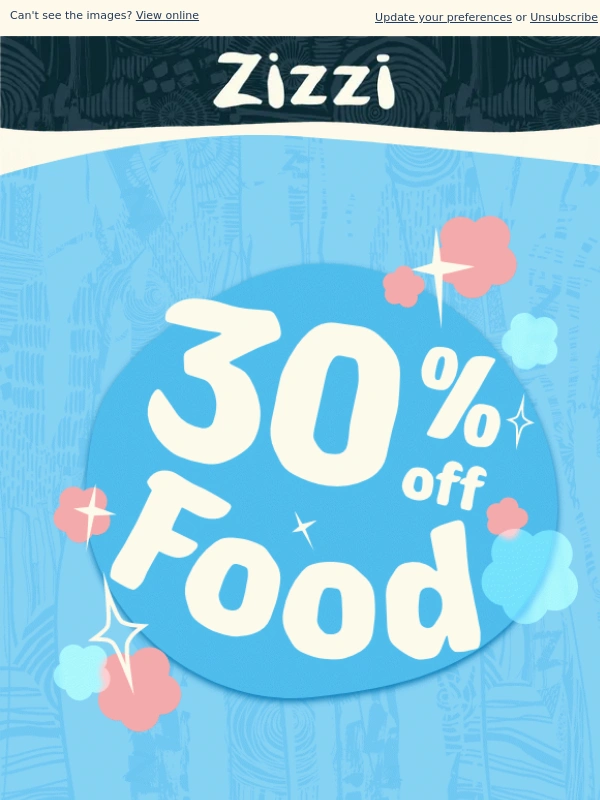 Zizzi - You've got 30% off food waiting