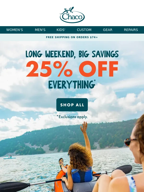 Chaco - Never On Sale,Until Now ?