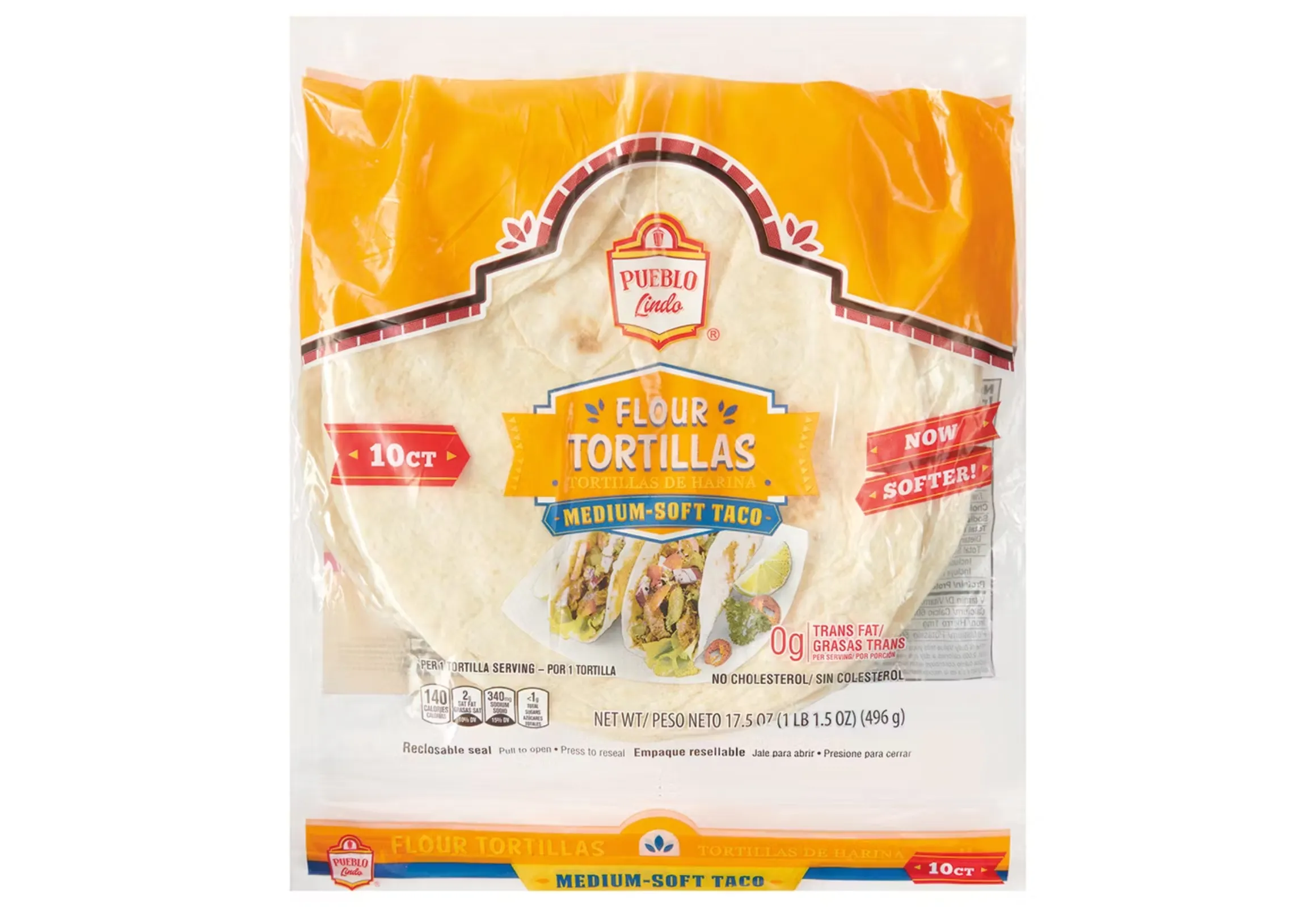 Pueblo Lindo Flour Tortillas, 17.5 oz