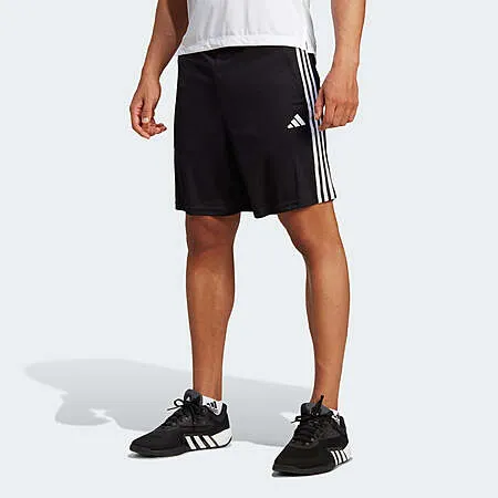 adidas Men's Train Essentials Pique 3-Stripes Training Shorts (Black/White) $11 + Free Shipping