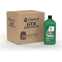 6pk Castrol GTX High Mileage 5W-20 Synthetic Blend Motor Oil 1QT