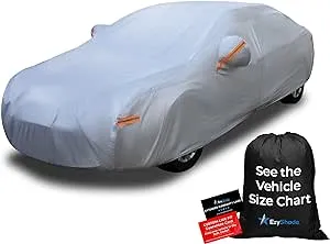 EzyShade 10-Layer Car Cover Waterproof All Weather See Vehicle Size-Chart
