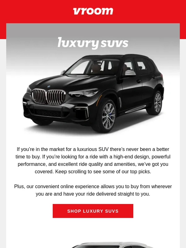 Vroom - In the market for a ride with luxurious performance and design? Check out these high-end SUVs
