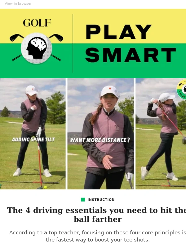 Golf - Use this hack for perfect tee height