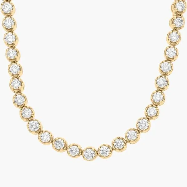 Blue Nile tw. Straight Eternity Necklace In Yellow Gold