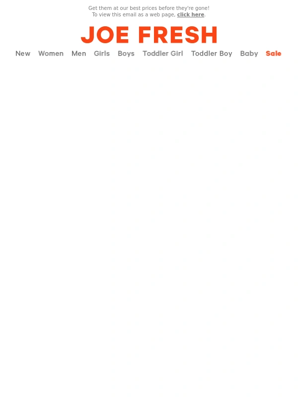 Joe Fresh - ?Clearance: New Markdowns Added!?