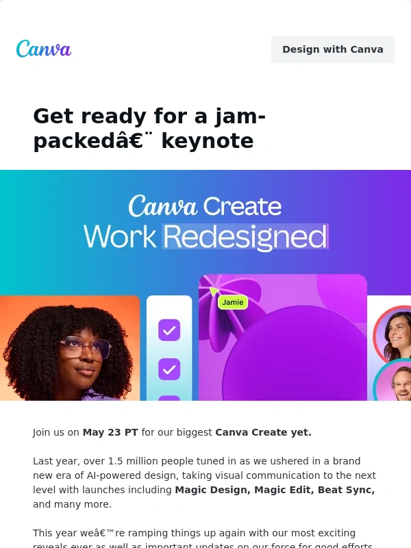 Canva - The big reveal at Canva Create…?