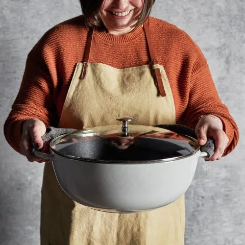Zwilling Staub Specialities 12.5-inch, Wok, White Truffle - Visual Imperfections
