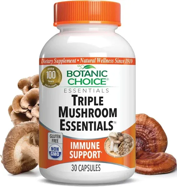 Botanic Choice Triple Mushroom Essentials 30 Capsules