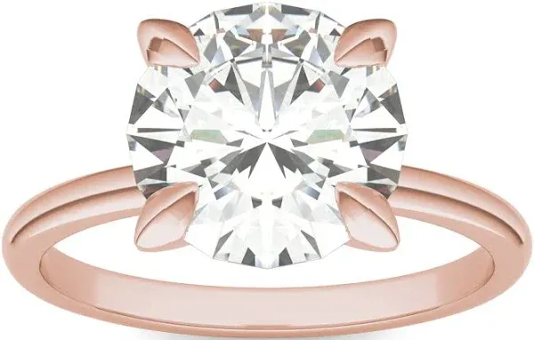 Charles & Colvard Round Brilliant Classic Solitaire Engagement Ring