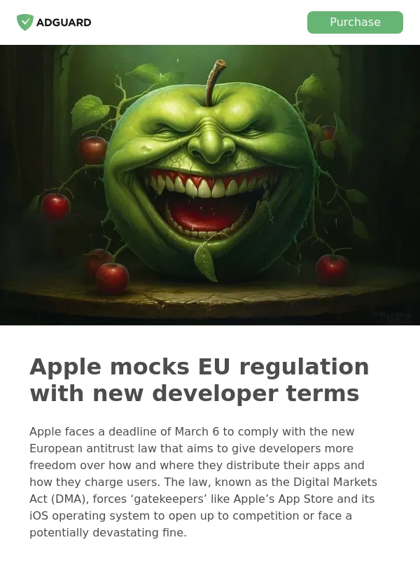 AdGuard - ? The high price for freedom: Apple finally lets iOS apps outside of its ‘walled garden’