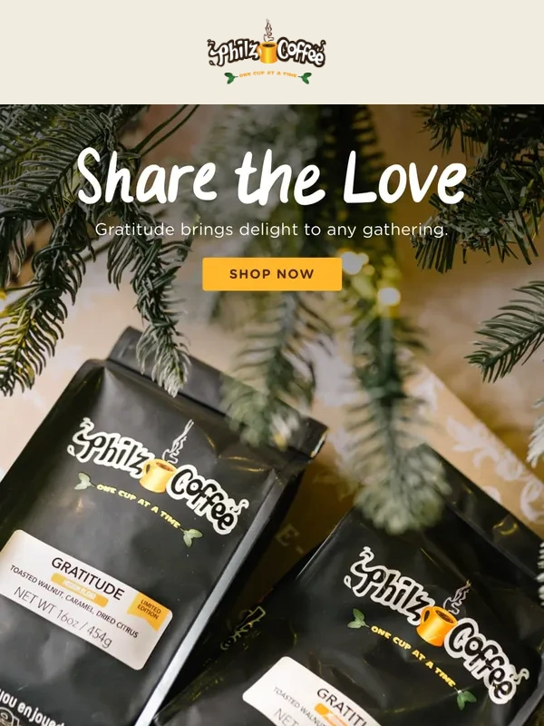 Philz Coffee - Sip into the Season with Gratitude