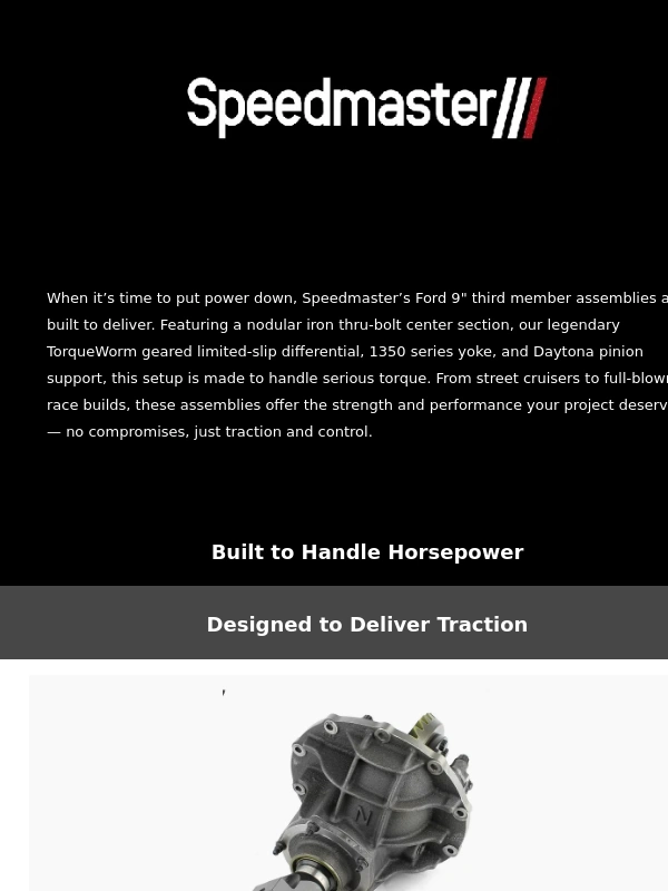 Speedmaster - Harness Every Horse — Speedmaster Ford 9" Third Member Assemblies