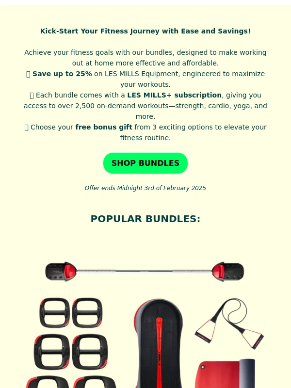 Les Mills - Last chance to pick-your-own present