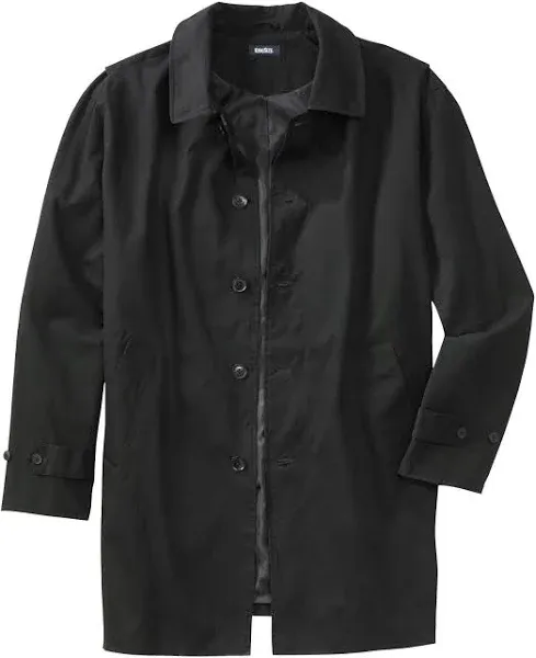 KingSize Men's Big & Tall Water-Resistant Trench Coat