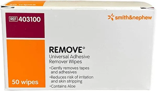 Smith & Nephew Remove Universal Adhesive Remover Wipes 50 Count
