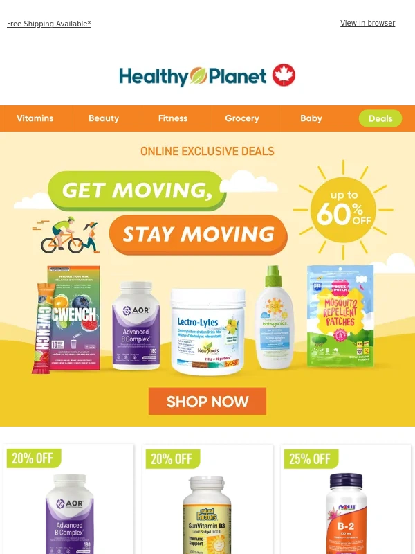 Healthy Planet - Hot Deals Are Here! ? Up to 60% Off – Shop the Late Spring Sale!