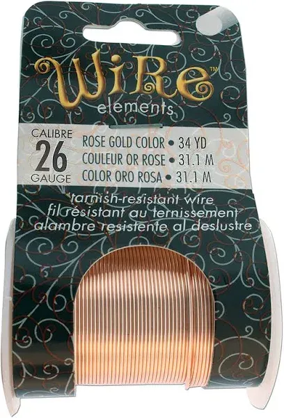 The Beadsmith Wire Elements 26-Gauge Lacquered Tarnish-Resistant Copper Wire