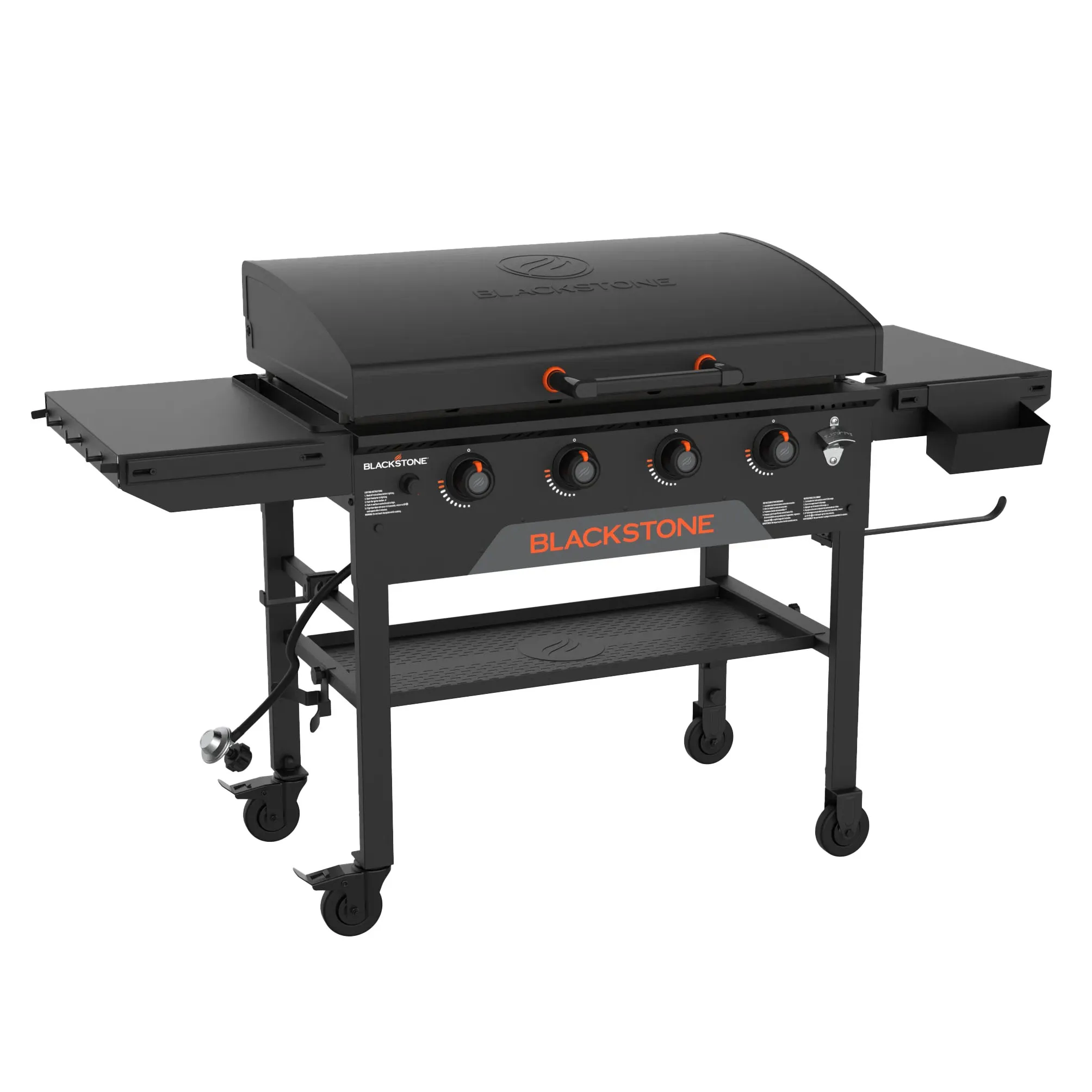 Blackstone 4-Burner 36" Omnivore Griddle with Hood and Extendable Side Shelves
