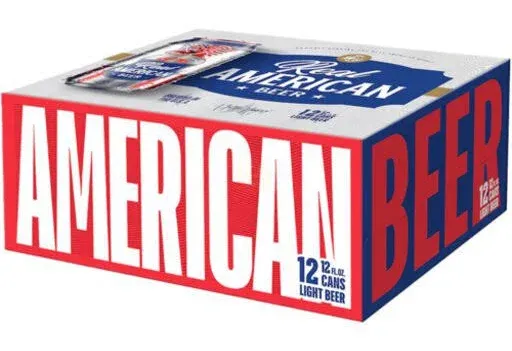 Real American Beer 12 Pack 12Oz Can