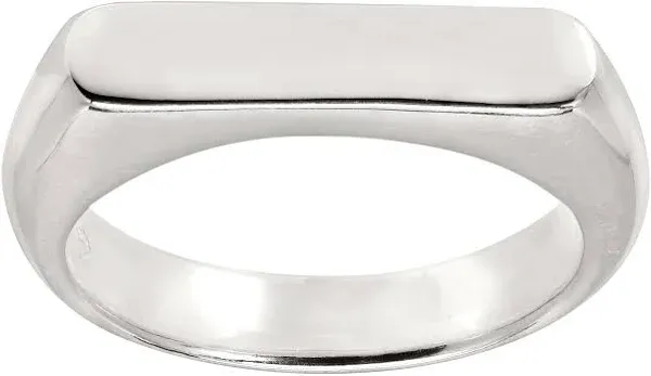 Silpada 18K Gold-Plated Sterling Silver Big Idea Flat Top Ring