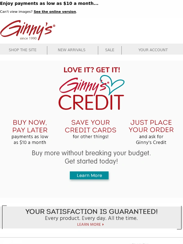 Ginny's - Buy more without breaking your budget!