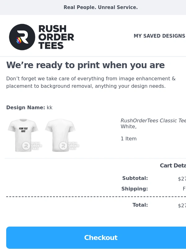 Rush Order Tees - Finish Your Custom Apparel Order Today ??