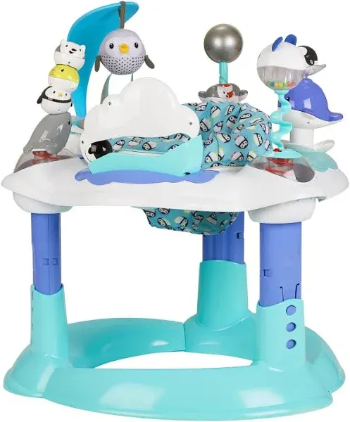 Evenflo ExerSaucer Polar Playground Bouncing Activity Center for Toddlers