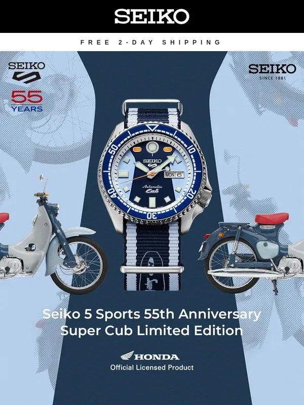 Seiko Watch - The Iconic Seiko 5 Sports Honda Super Cub Limited Edition