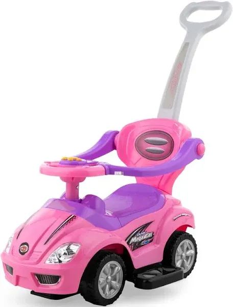 Best Choice Products 3-in-1 Kids Push and Pedal Toddler Ride On Wagon Play Toy Stroller w/ Sounds