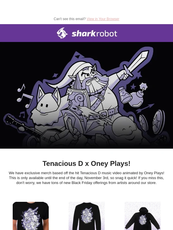 Shark Robot - Tenacious D x Oney Plays - LAST CHANCE