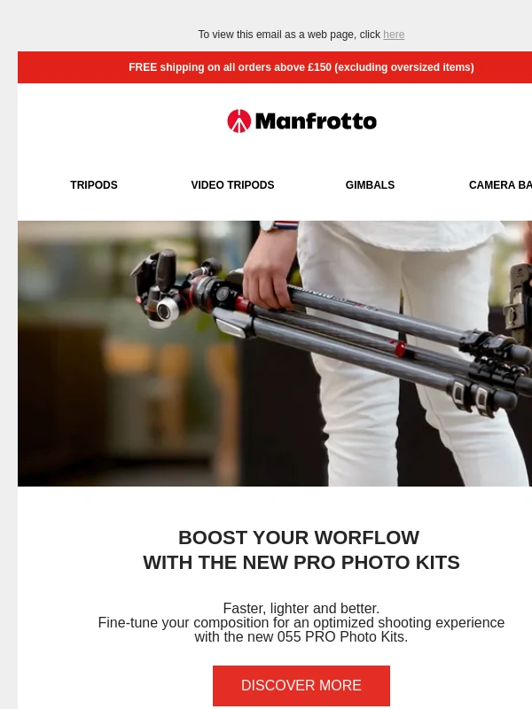 Manfrotto - Boost your workflow with the 055 PRO Photo Kits