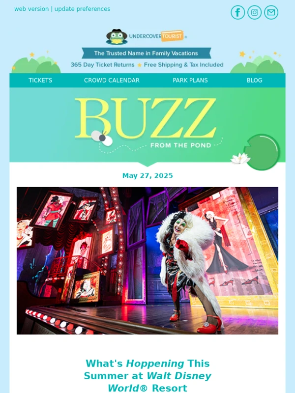 Undercover Tourist - It's a Cool Kid Summer at Walt Disney World Resort!