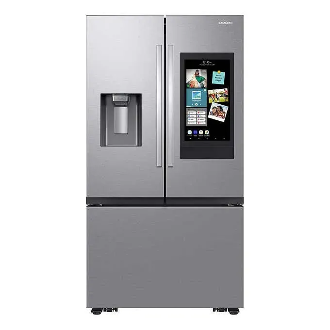 Samsung 25 cu. ft. Mega Capacity 3-Door French Door Counter Depth Refrigerator with Family Hub