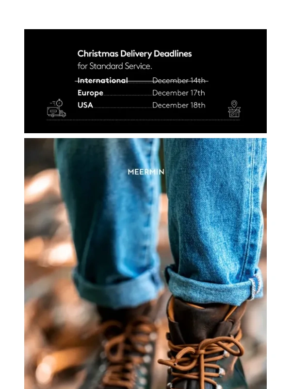 Meermin - In Stock: The Hiking Boot // Last days to order for Christmas Delivery