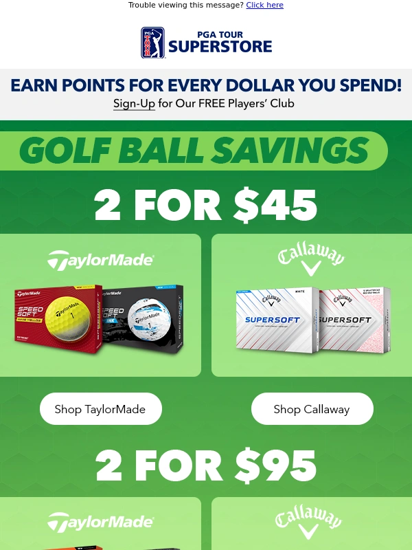 PGA TOUR Superstore - Save BIG on Golf Balls – Limited Time Only!